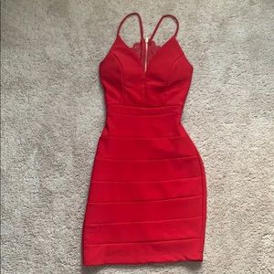 Red Fitted Dress